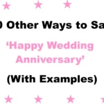 ‘Happy Wedding Anniversary’