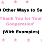 Other Ways to Say ‘Thank You for Your Cooperation’