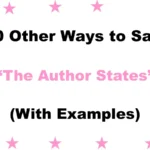 ‘The Author States’